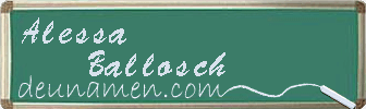 Alessa Ballosch Visitenkarte